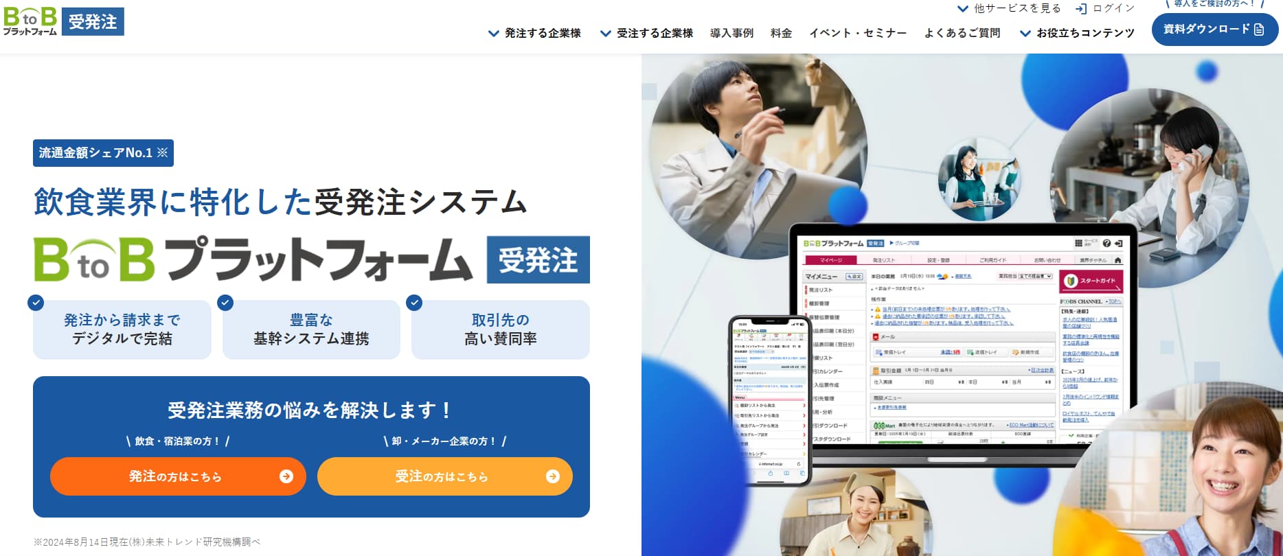 BtoBプラットフォーム 受発注