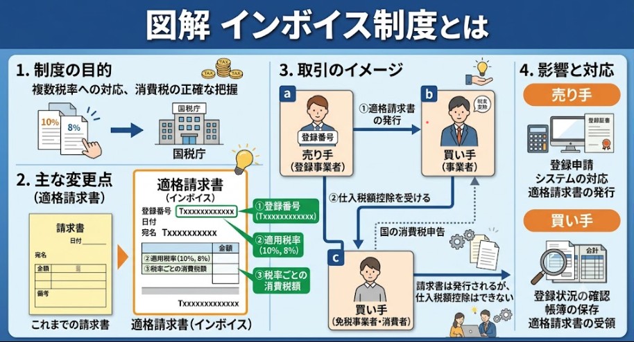 そもそもインボイス制度（適格請求書等保存方式）とは